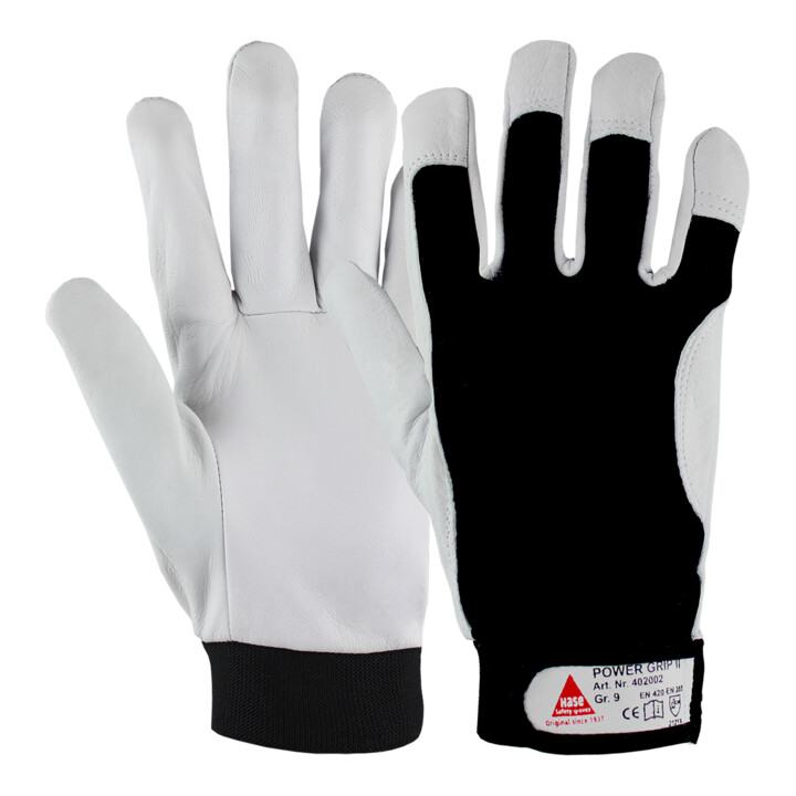 B-Ware Hase Montagehandschuh Arbeitshandschuh Power Grip Ii Ziegennappaleder Größe 7