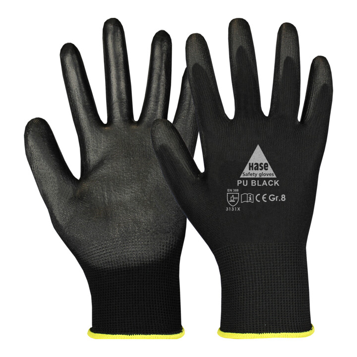 Hase Montagehandschuhe Arbeitshandschuhe Handschutz Polyester Größe 8 10 Stück B-Ware - 4018949379220