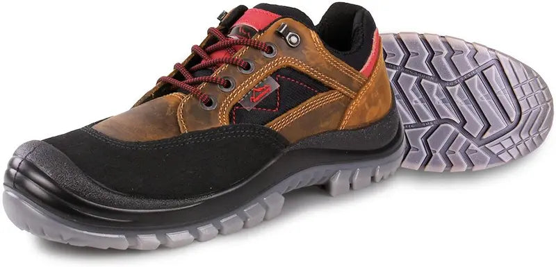 B-Ware Hase Schuhe Sicherheitsschuhe S3 Nepal Braun Nubukleder Arbeitsschuhe Größe 44