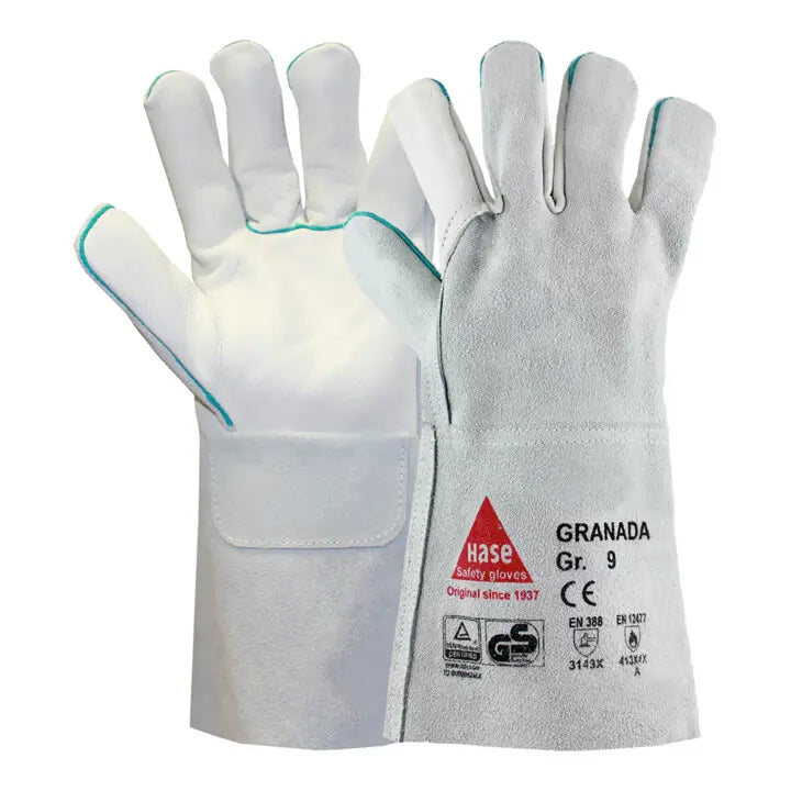 B-Ware Hase Schweißerhandschuhe Arbeitshandschuhe Größe 10 Rindnarbenleder 6 Paar - 4018949345102