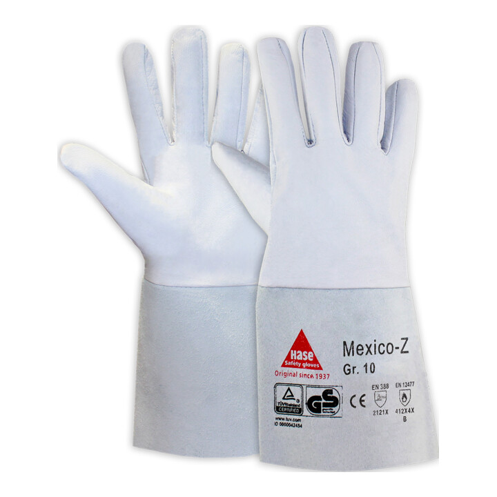 Hase Schweißerhandschuhe Handschutz Arbeitshandschuhe Mexico Z Ziegennappaleder B-Ware - 4018949405103