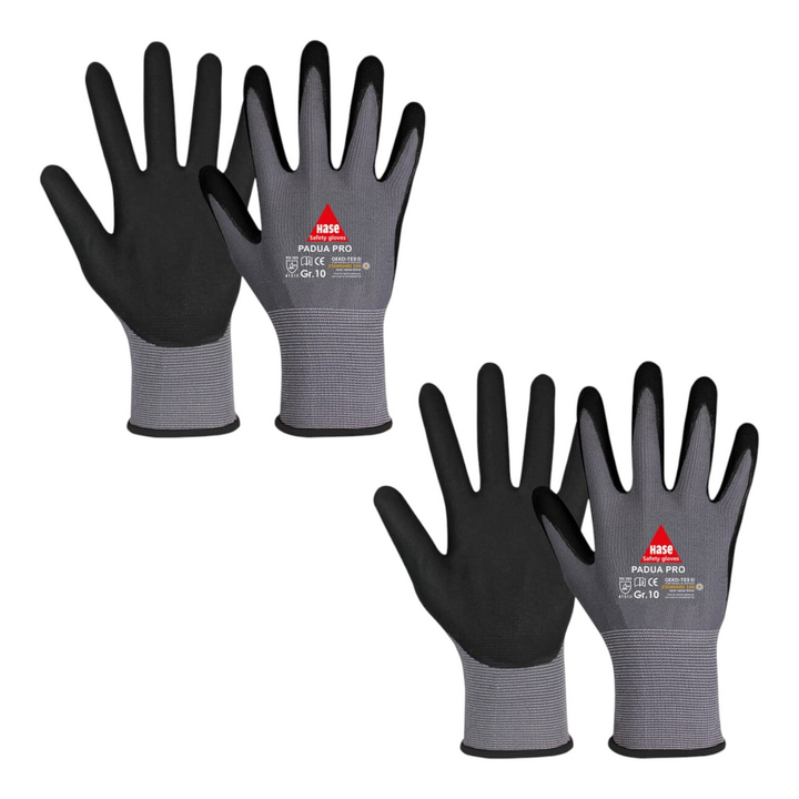 Hase Sicherheitshandschuhe Arbeitshandschuhe Größe 8 Montagehandschuhe 2 Stück B-Ware