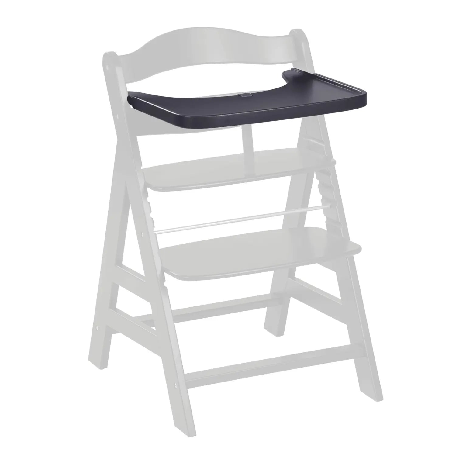 B-Ware Hauck Tablett Holzbrett Ablage Alpha Beta Hochstuhl Zubehör Dunkelgrau - 4007923550564