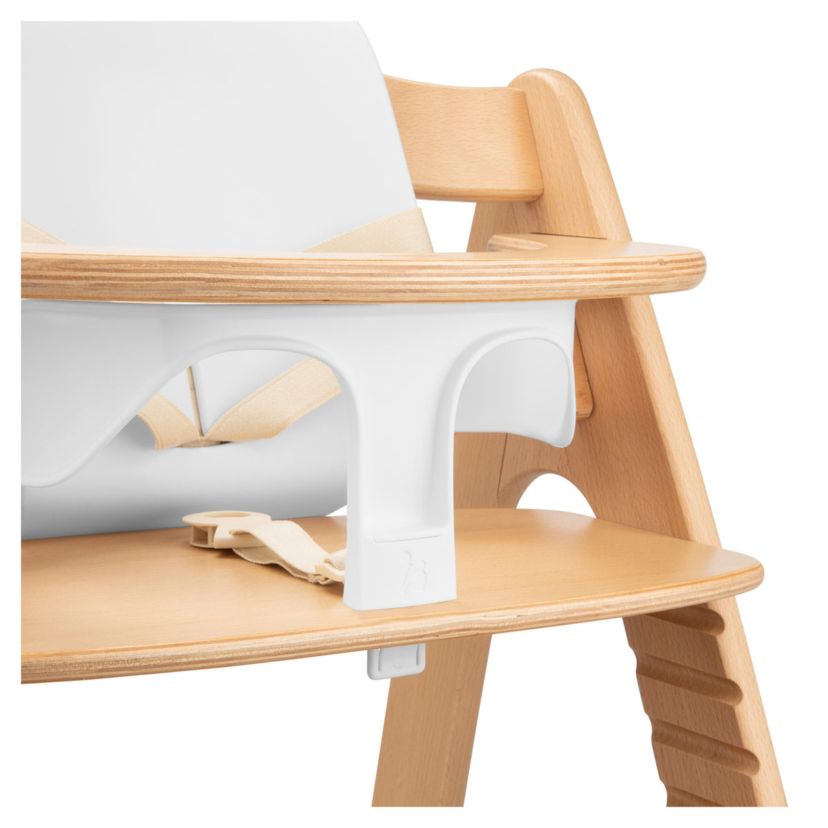 hauck Babysitz Sitz Hochstuhl weiß Holzhochstuhl Breitenverstellung ab 6 Monate - 2000586678400