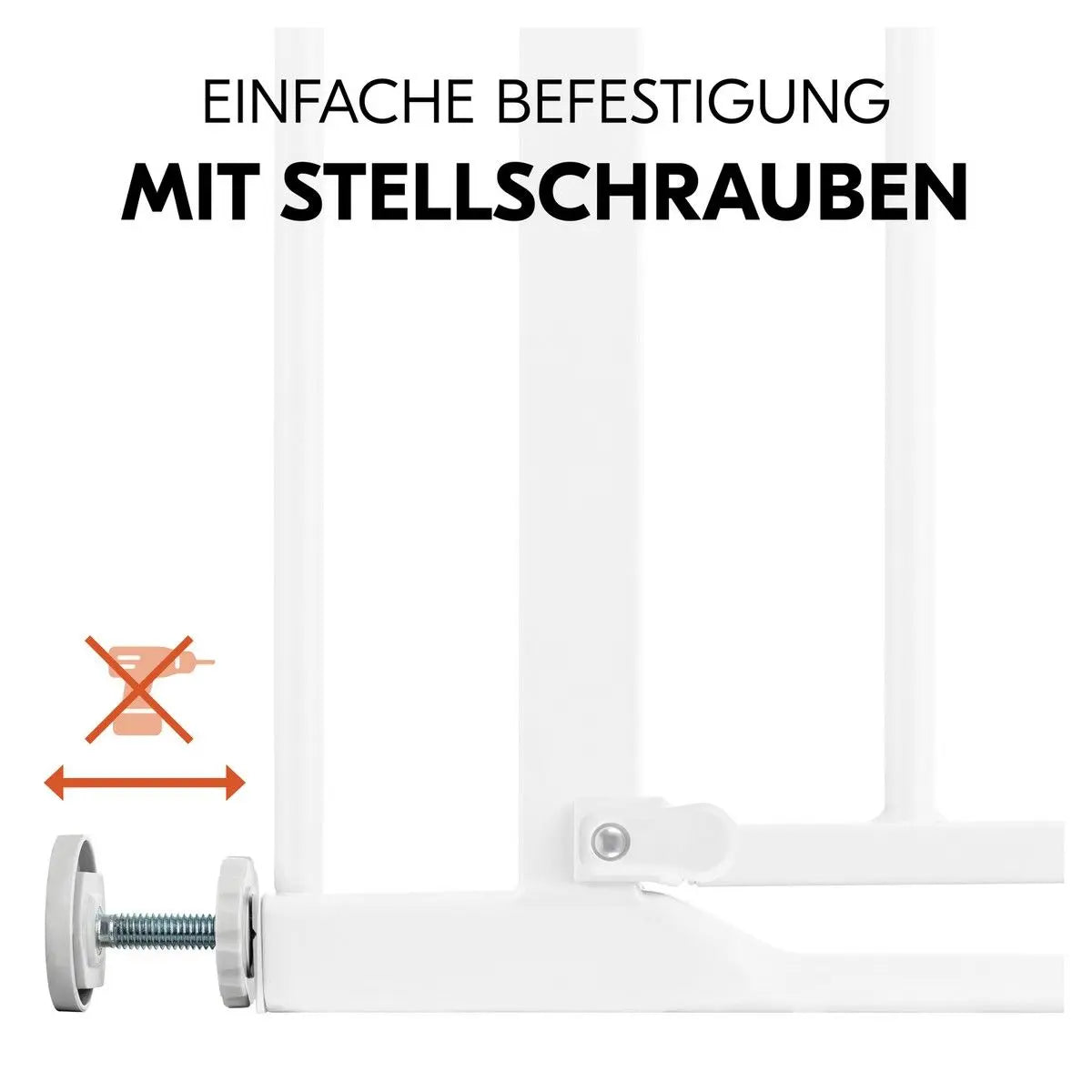 B-Ware Hauck Treppenschutzgitter Kinderschutzgitter Clear Step 2 Metall Weiß 96 101257 - 4007923597552