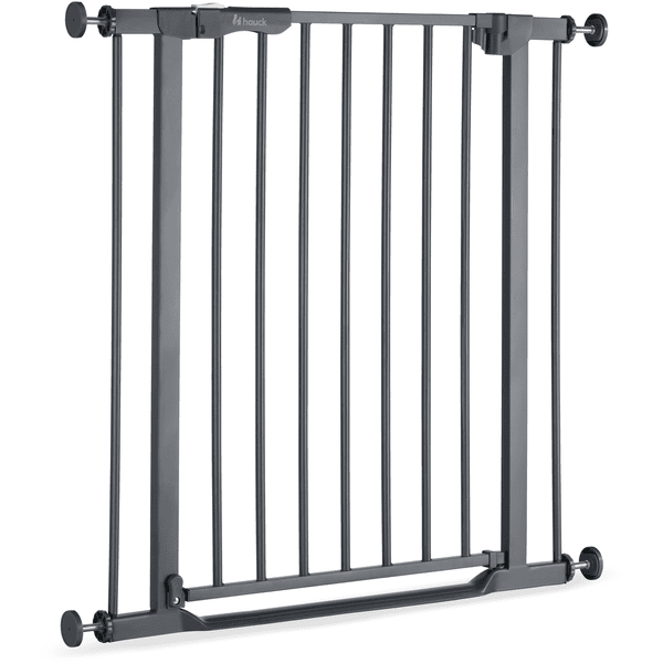 B-Ware Hauck Türschutzgitter Clear Step Treppenschutzgitter Autoclose 2 Grau 2 Stück - 4007923597446