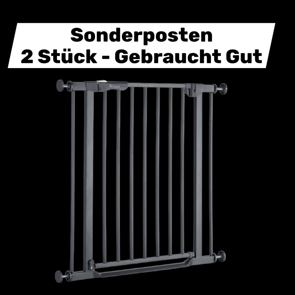 hauck Türschutzgitter Clear Step Treppenschutzgitter Türgitter Autoclose 2 STÜCK - 4007923597446