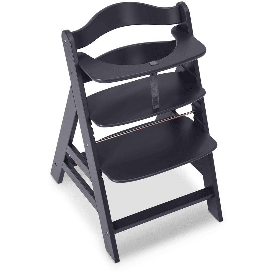 Hauck Hochstuhl Alpha Kinderhochstuhl Kinderstuhl Holzhochstuhl Dunkelgrau B-Ware - 4007923661406
