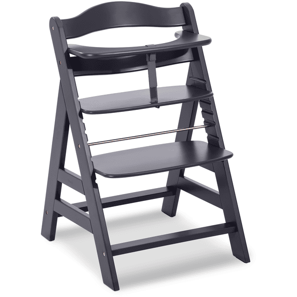Hauck Hochstuhl Alpha Kinderhochstuhl Kinderstuhl Holzhochstuhl Dunkelgrau B-Ware - 4007923661406