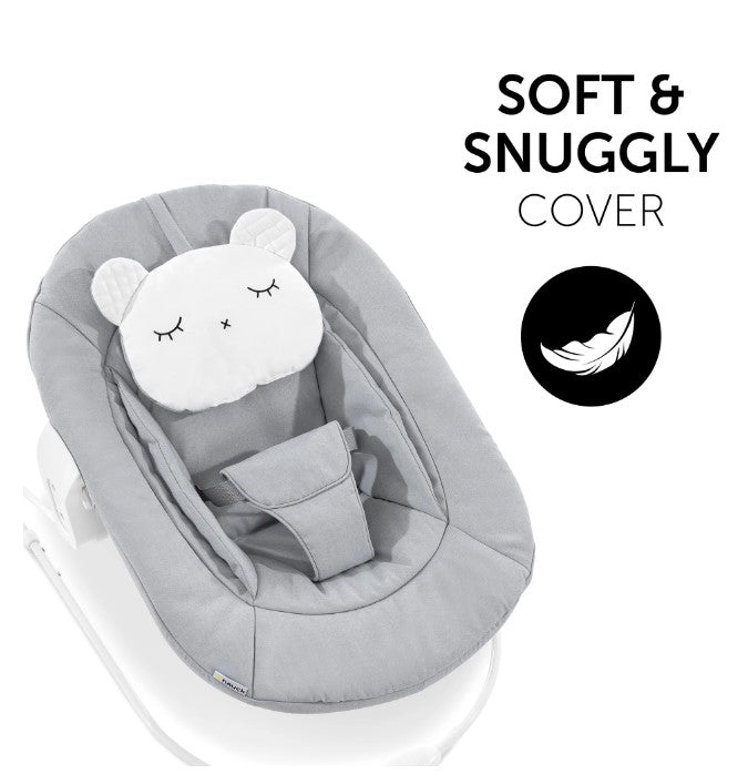 B-Ware Hauck Neugeborenenaufsatz Wippe Hochstuhl Bouncer 2in1 Pastell Bear - 4007923661833