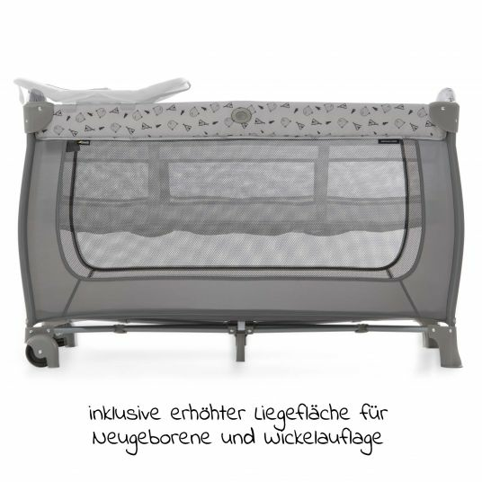 B-Ware Hauck Reisebett Sleep'n Play Center Mit Wickelauflage Reisebett Bett Nordic Grey - 4007923600665