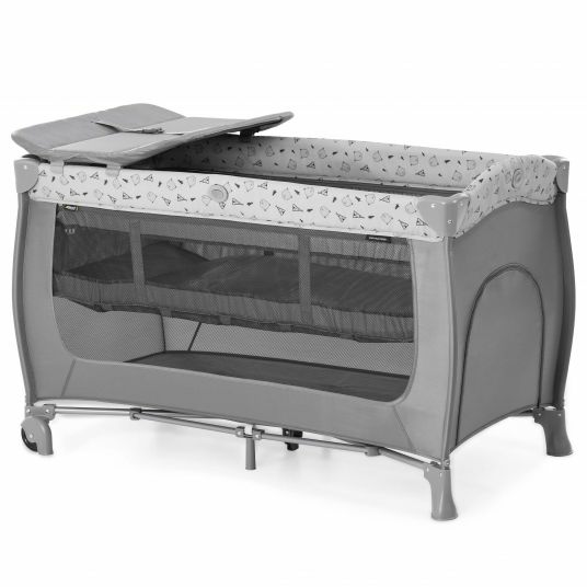 B-Ware Hauck Reisebett Sleep'n Play Center Mit Wickelauflage Reisebett Bett Nordic Grey - 4007923600665