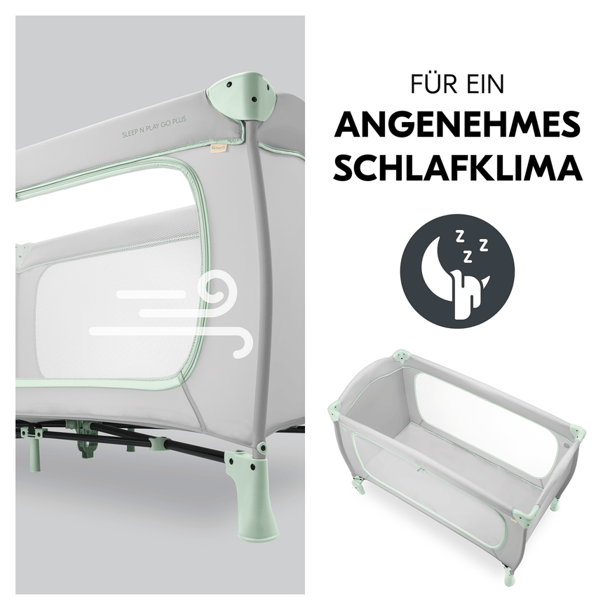 B-Ware Hauck Sleep N Play Go Plus Beistellbett Reisebett Babybett Dusty Mint Faltbar - 4007923600887