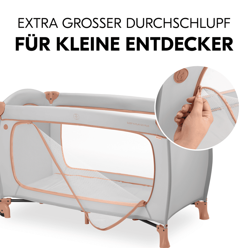 Hauck Sleep N Play Go Plus Reisebett Beistellbett Babybett Staub Kork Faltbar  B-Ware - 4007923600900