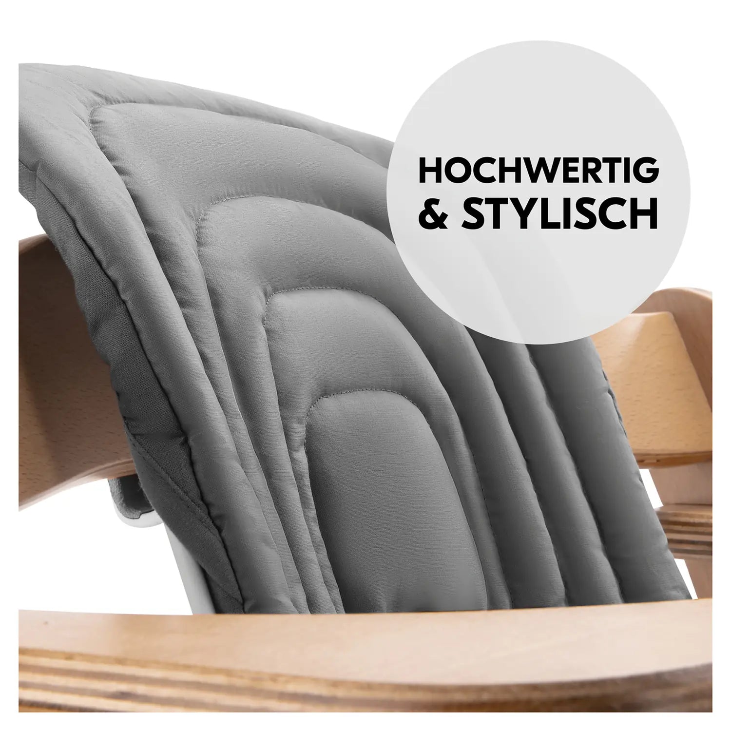 B-Ware Hauck Sitzkissen Kissen Hochstuhl Polster Dark Grey Alpha Beta Arketa Holzstuhl - 4007923667804
