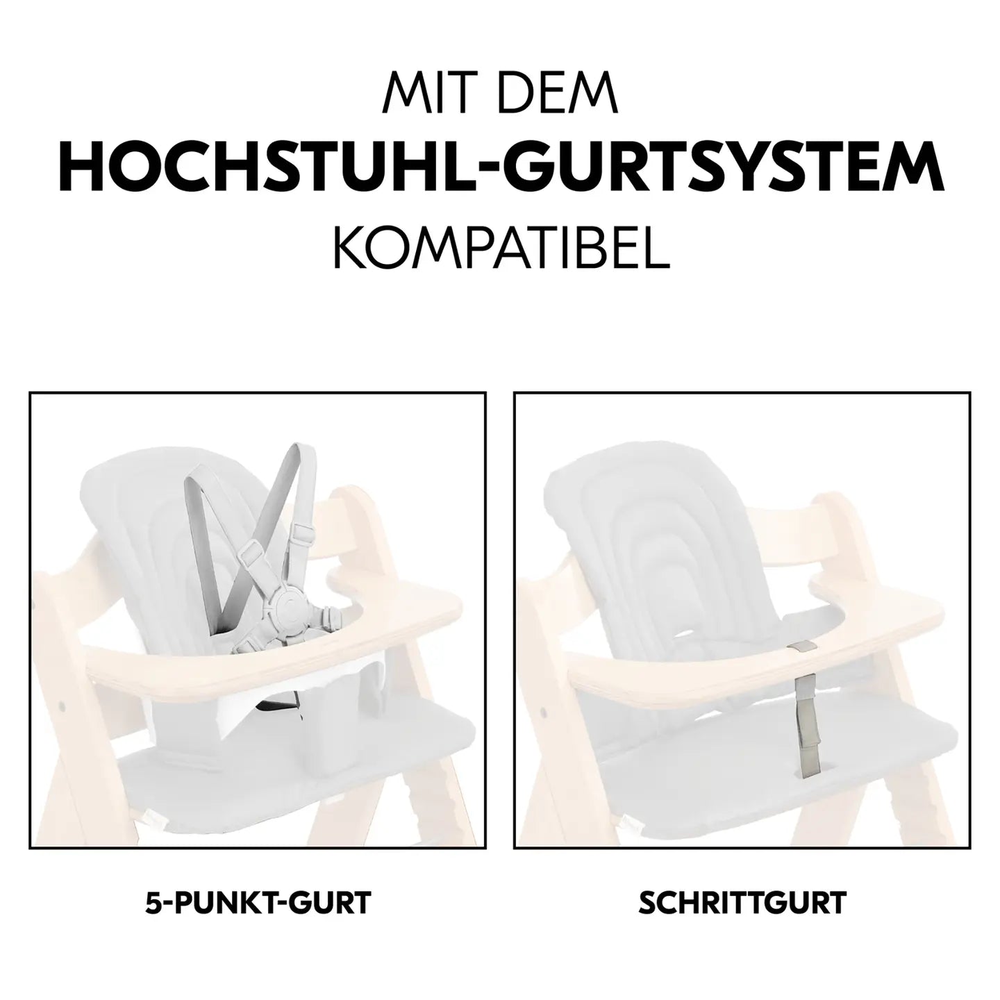 B-Ware Hauck Sitzkissen Kissen Hochstuhl Polster Dark Grey Alpha Beta Arketa Holzstuhl - 4007923667804