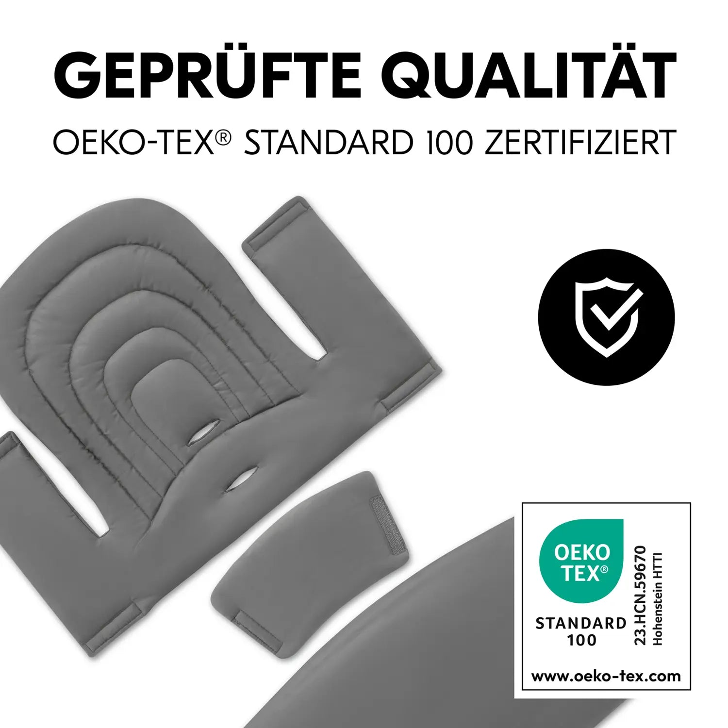 B-Ware Hauck Sitzkissen Kissen Hochstuhl Polster Dark Grey Alpha Beta Arketa Holzstuhl - 4007923667804
