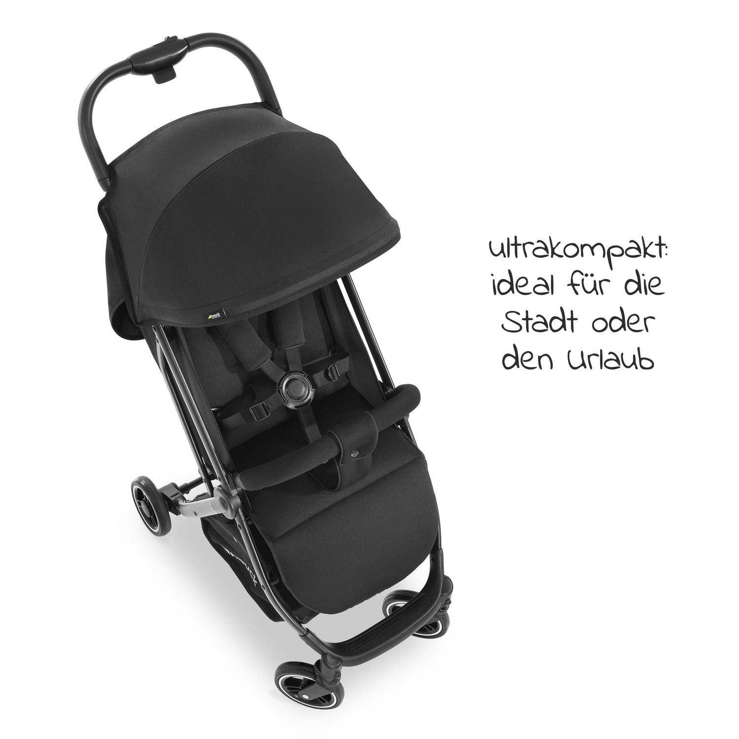 B-Ware Hauck Reisebuggy Swift X Buggy Kinderwagen Kinderbuggy Einhand Autofold Black - 4007923160138