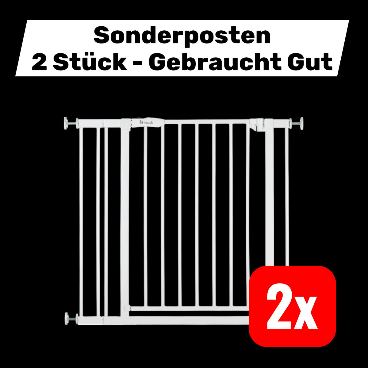 Hauck Treppen Türschutzgitter Absperrgitter Kinderschutzgitter 89cm 2 STÜCK - 4007923597590