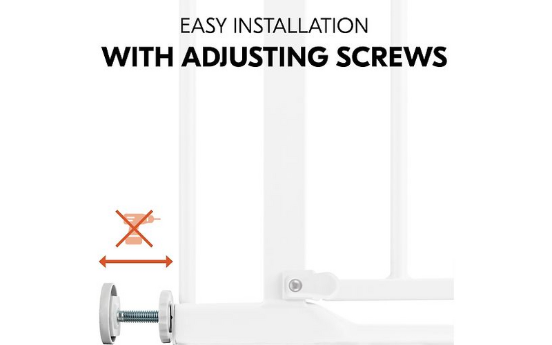 B-Ware Hauck Türschutzgitter Schutzgitter Clear Step Autoclose 2 Set Verlängerung Weiß - 4007923597491