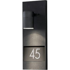 B-Ware Konstsmide Hausnummernleuchte Lampe Halogen Gu10 35 W  Modena 7655 750 Schwarz