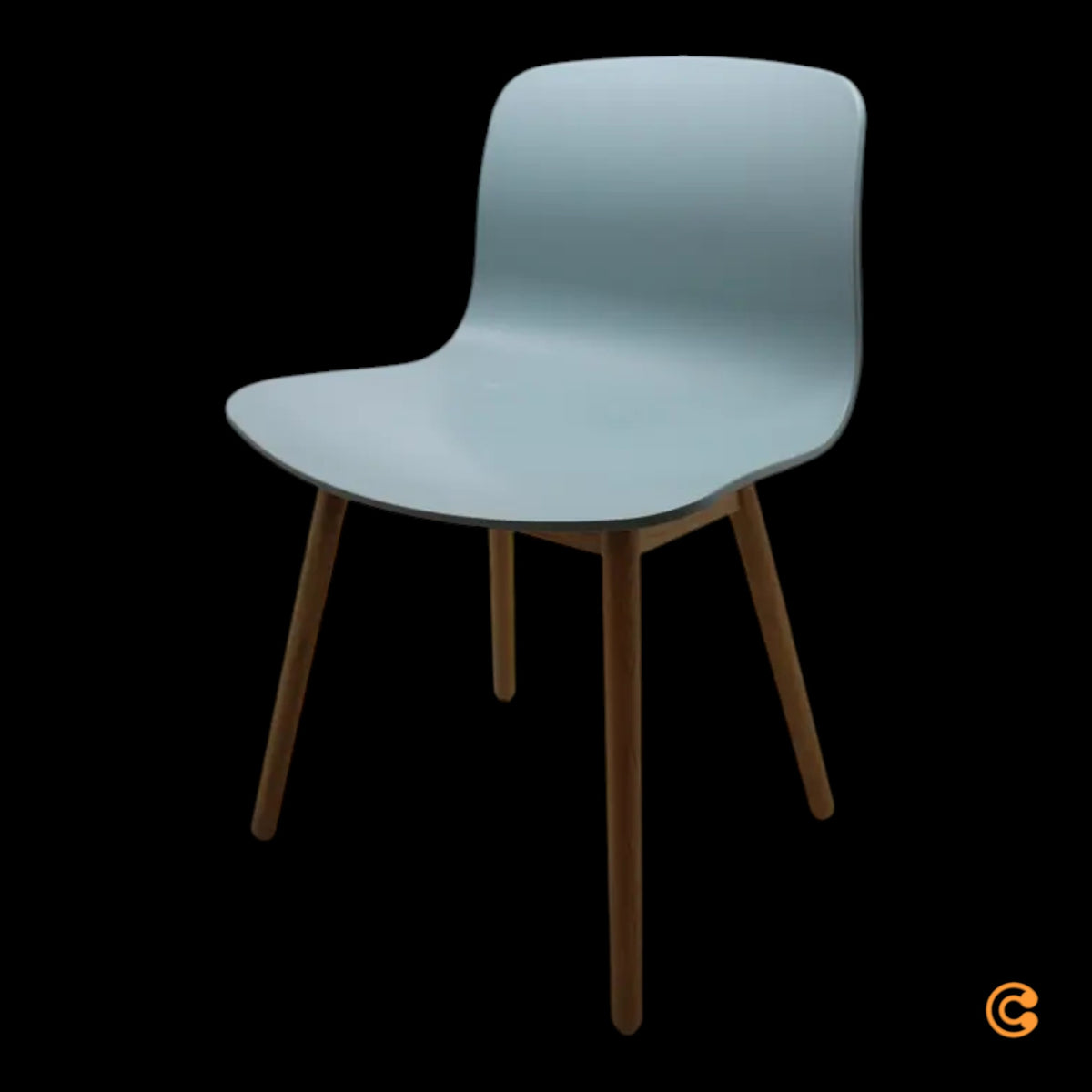 HAY About A Chair Stuhl AAC 12 Eiche lackiert dusty blue 2.0 SIEHE TEXT/FOTO - 5710441379125