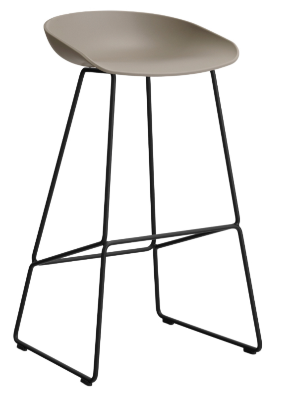 Hay About A Stool Aas 38 Barhocker H 76 Schwarz Khaki 2.0 Hocker Stuhl Barstuhl B-Ware - 1