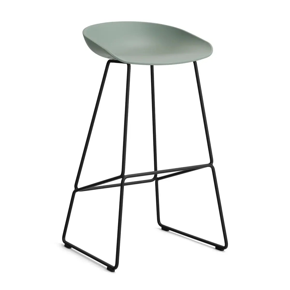 B-Ware Hay Barhocker Hocker Aas 38 Kunststoff Sitzschale Stahlgestell Grün - 5710441377696