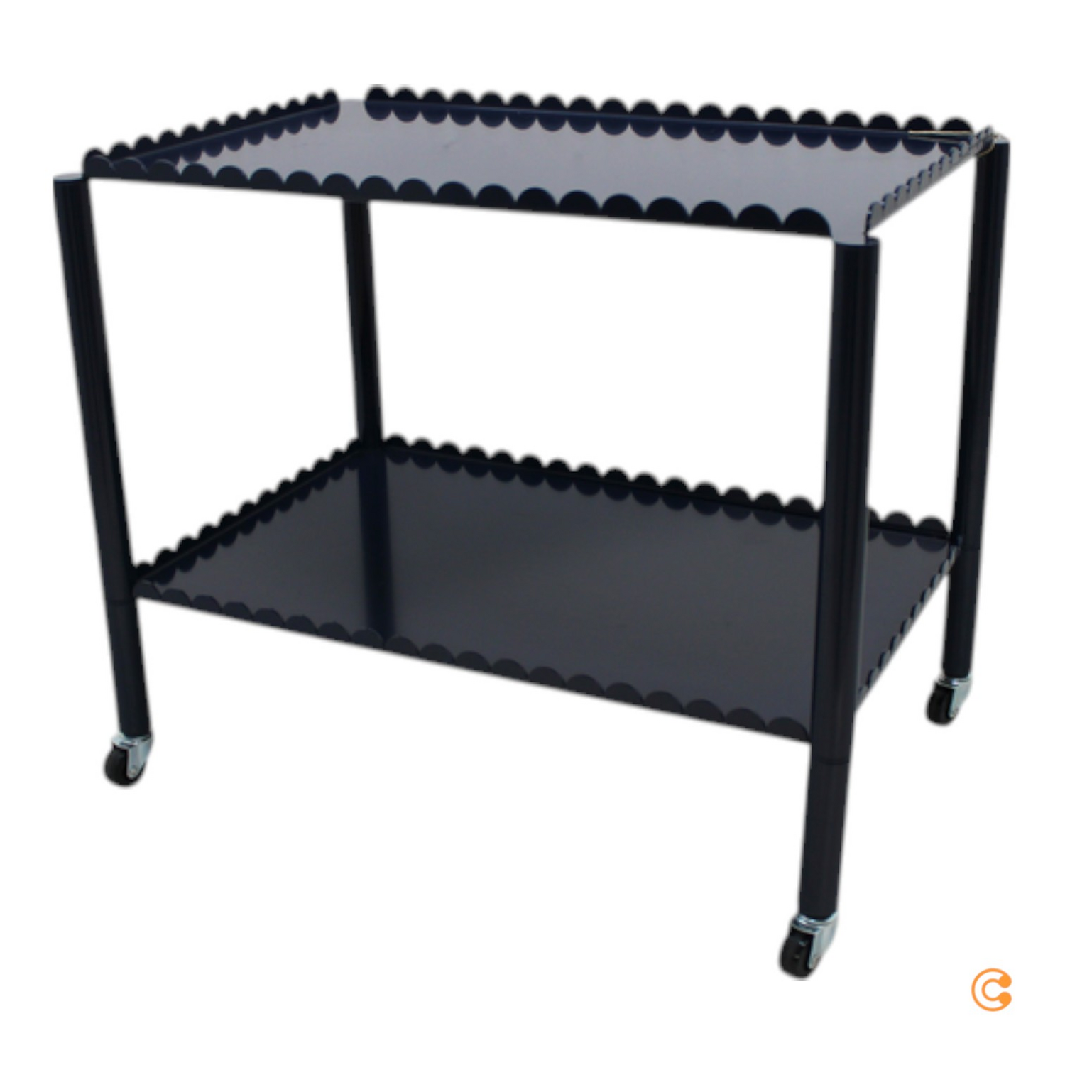 Hay   Arcs Trolley Niedrig Stahlblau Servierwagen Wagen Beistelltisch Siehe Text B-Ware - 5710441328513