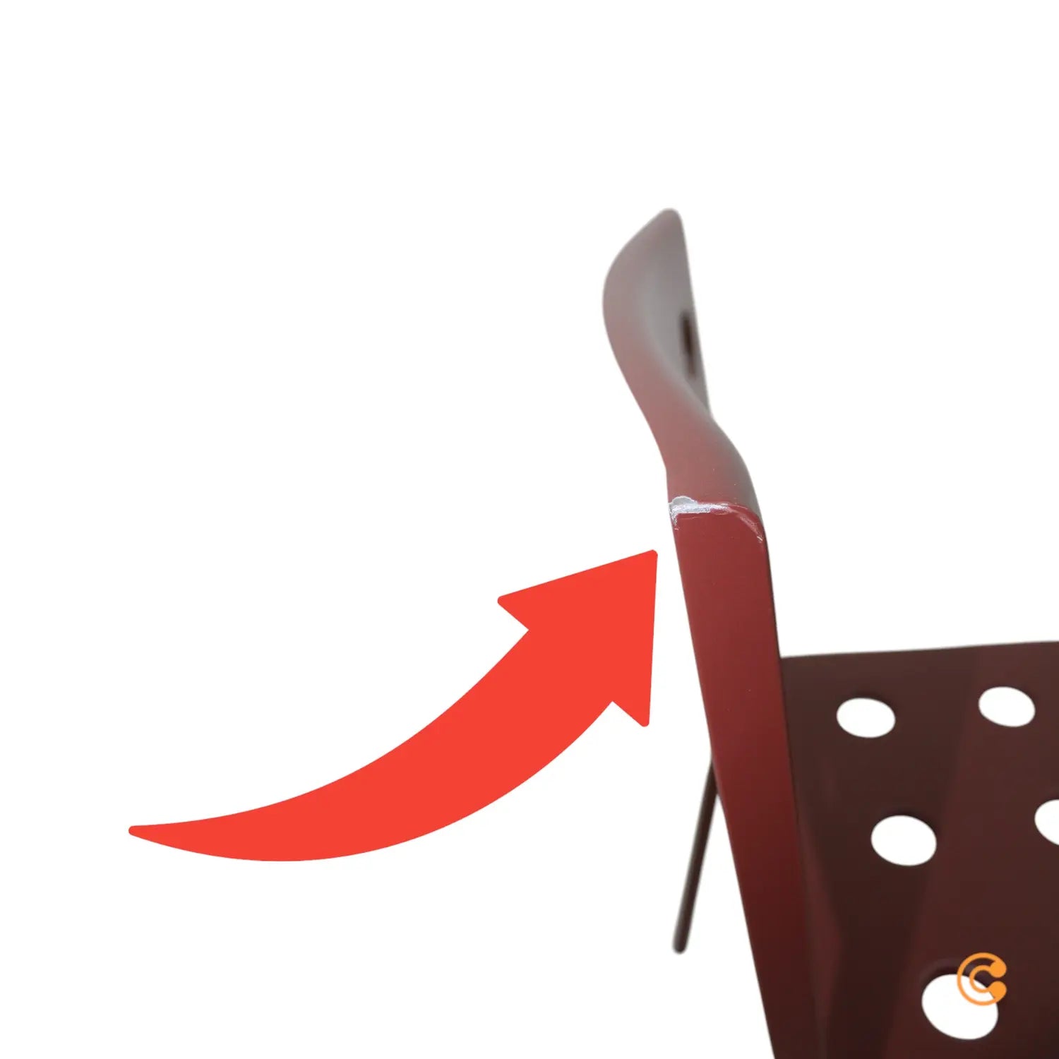 B-Ware Hay Balcony Dining Stuhl Balkonstuhl Essstuhl Stahl Iron Red Rot Siehe Text/Foto - 5710441329022