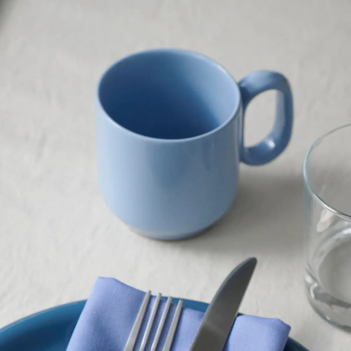 B-Ware Hay Barro Becher Tasse Terrakotta Henkel Hellblau 2er Set Geschirr Kollektion - 5710441344018