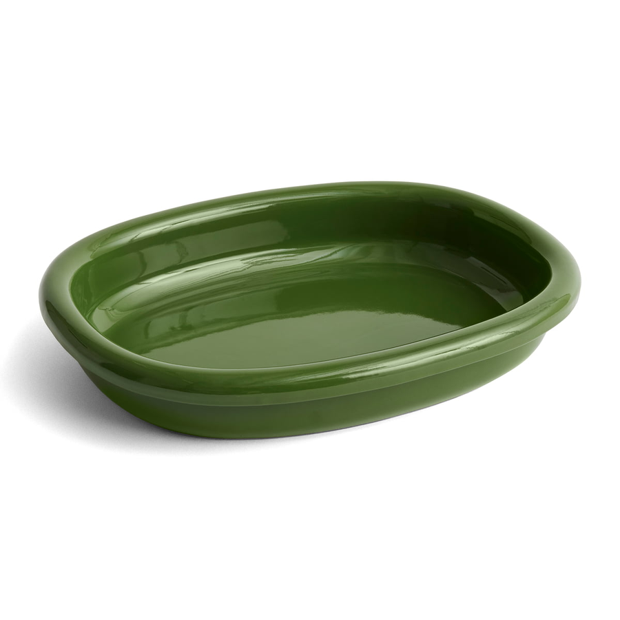 Hay Barro Servierschale Schale Terrakotta Grün Geschirr Kollektion Tischkultur B-Ware - 5710441343936