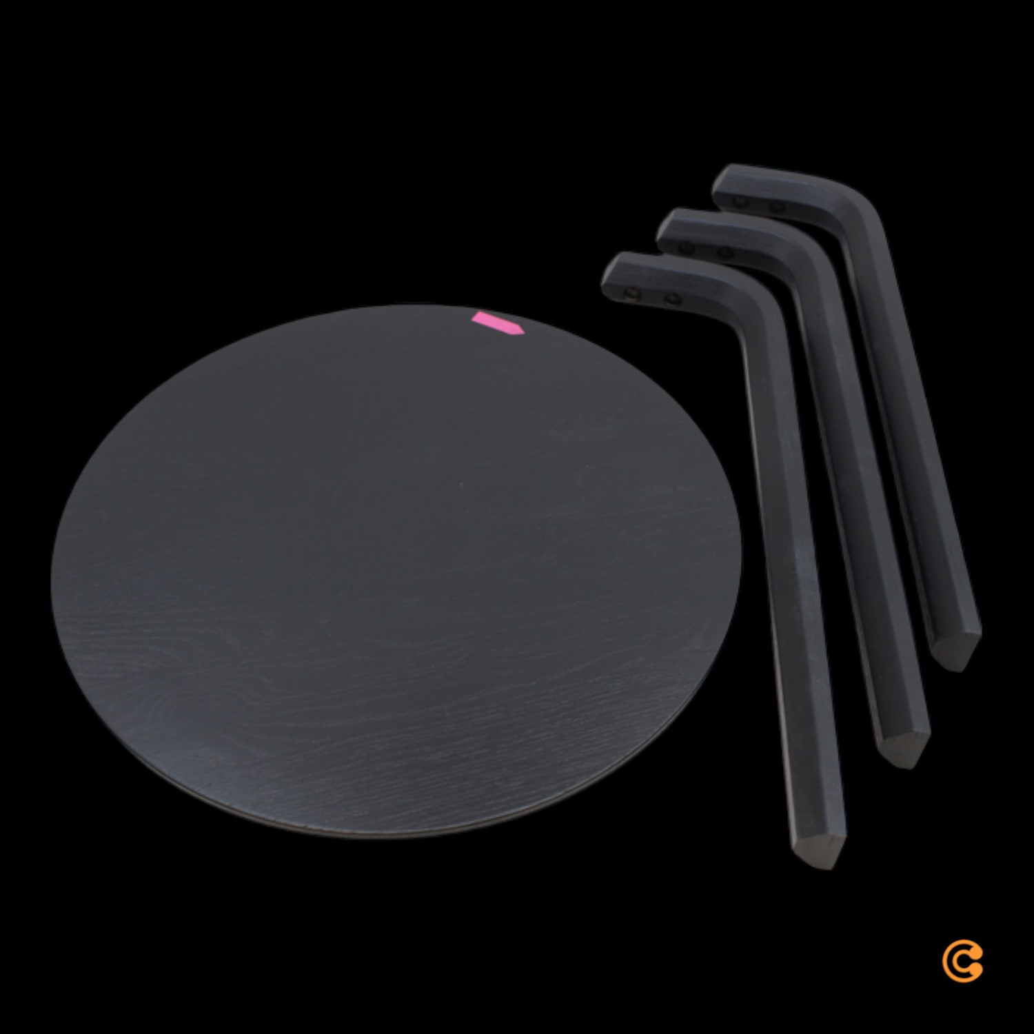 Hay Bella Beistelltisch Schwarz ø 45cm H 49cm Tisch Möbel Eiche Siehe Text/Fotos C-Ware - 5710441031109