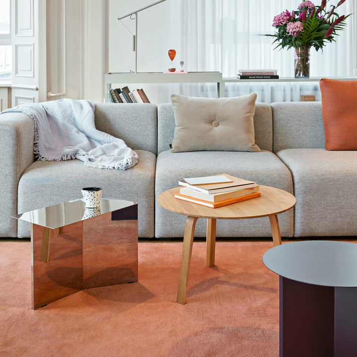 B-Ware Hay Bella Beistelltisch Couchtisch Tisch Beistelltisch Eiche Geölt H 32cm ø 60cm - 5710441293767