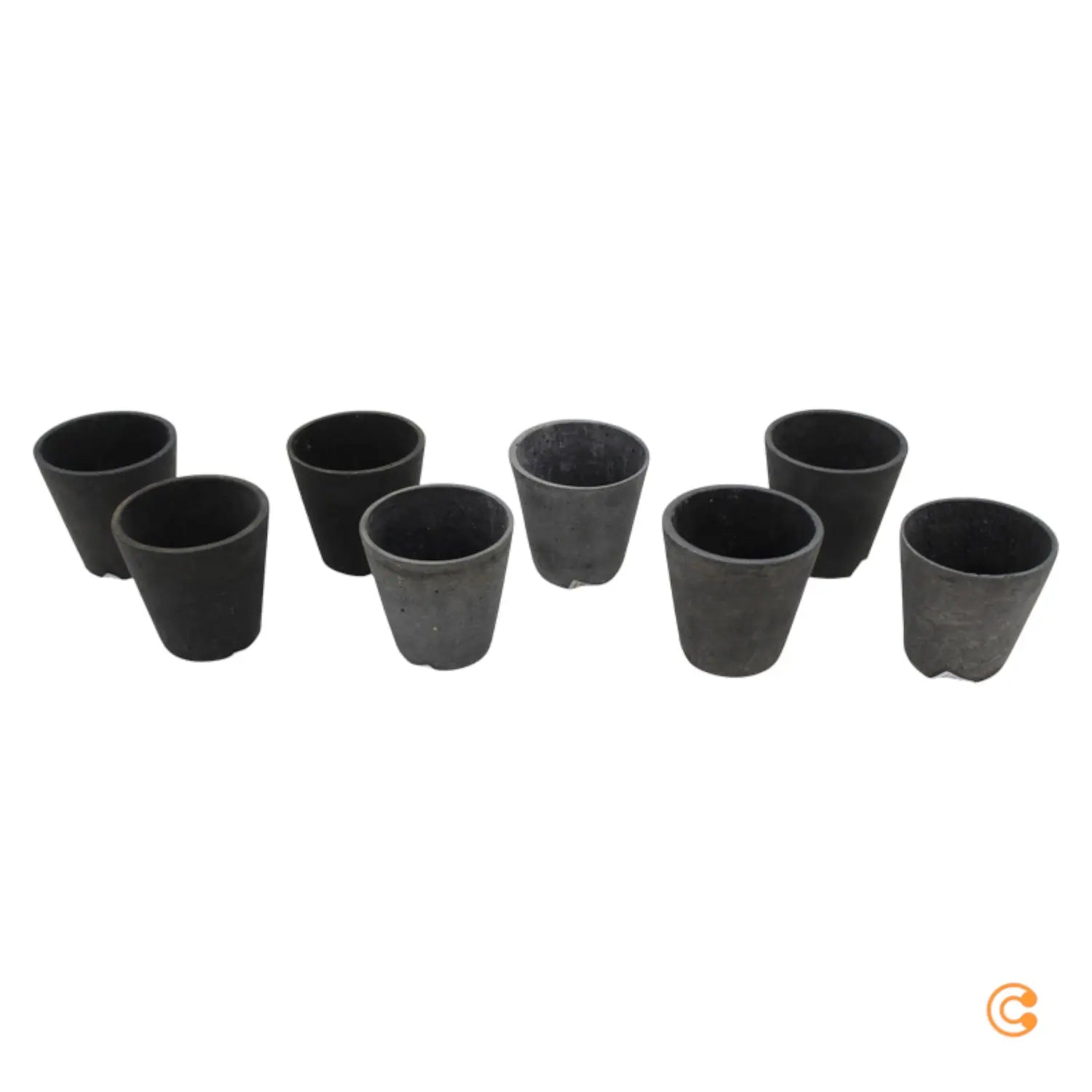 B-Ware Hay Blumentöpfe S 11cm Topf Pflanztopf Anthrazit Beton Steinzeug Siehe Text/Foto