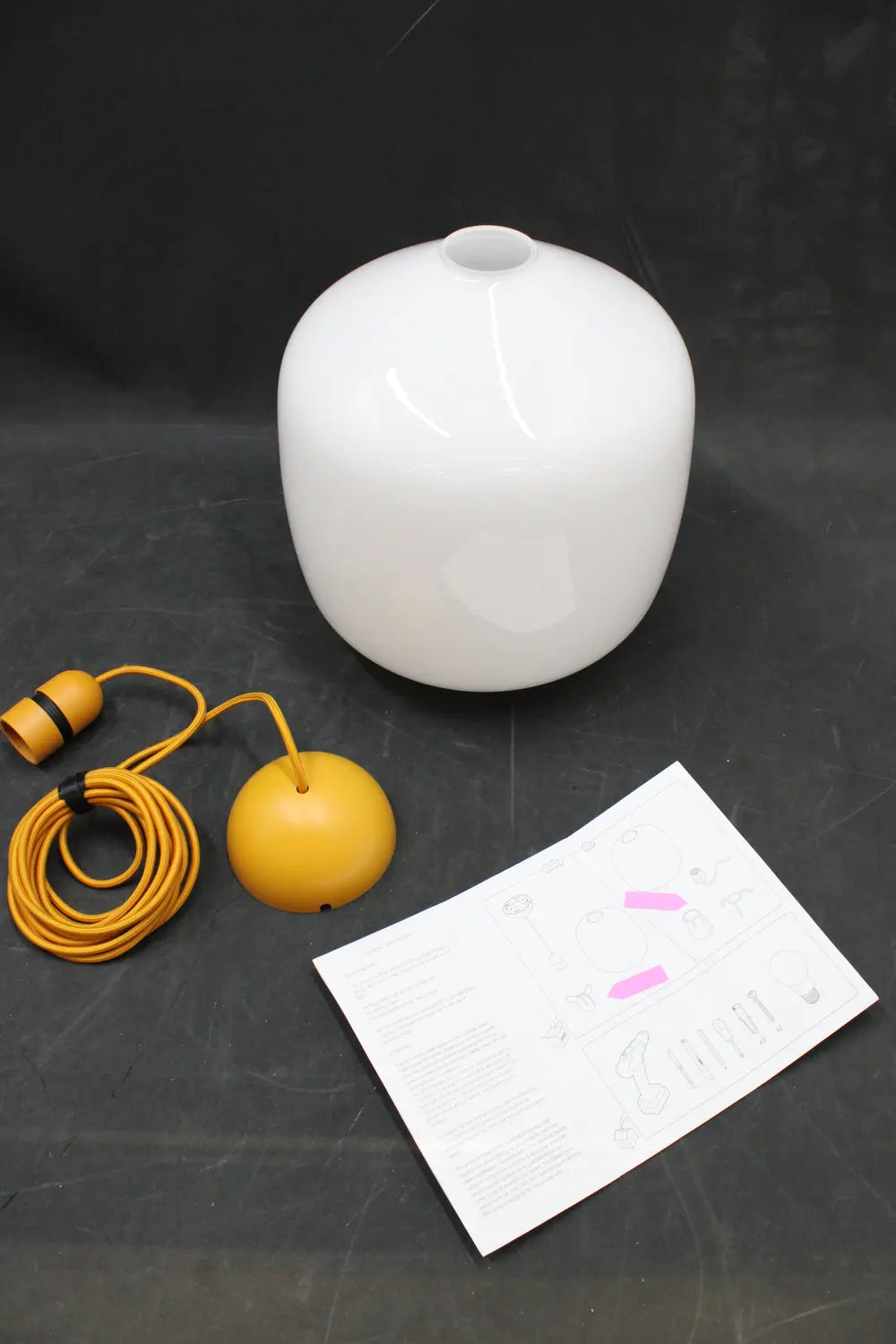 B-Ware Hay Pendelleuchte Hängeleuchte Glasleuchte Buoy Amber Yellow Siehe Text/Foto - 5710441365341