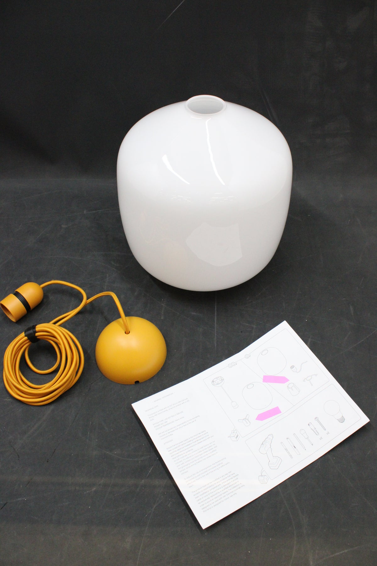 HAY Pendelleuchte Hängeleuchte Glasleuchte Buoy amber yellow SIEHE TEXT/FOTO - 5710441365341