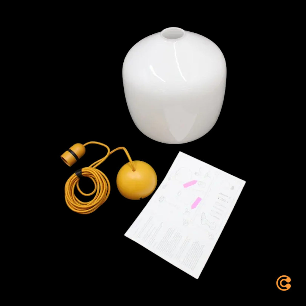 HAY Pendelleuchte Hängeleuchte Glasleuchte Buoy amber yellow SIEHE TEXT/FOTO - 5710441365341