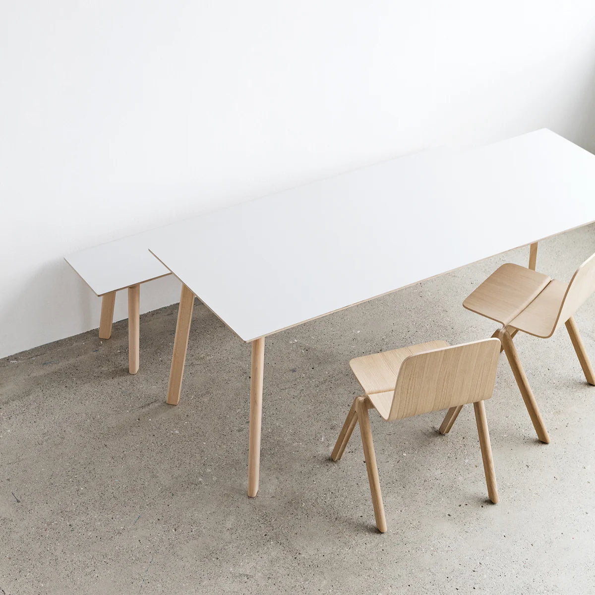 HAY Esstisch Küchentisch Tisch Holz 140 x 75 cm weiß Copenhague CPH Deux 210 - 5710441377474
