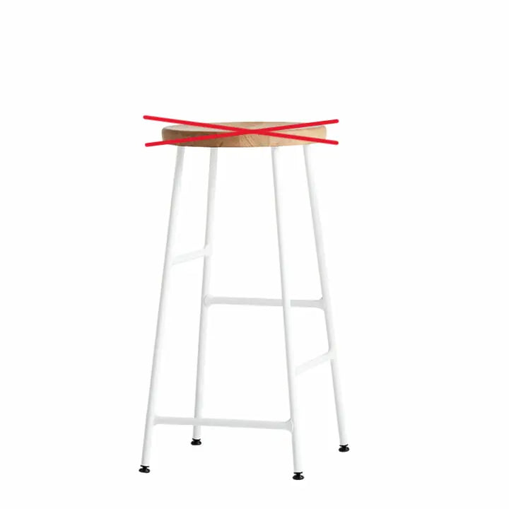 Hay Cornet Barhocker Low Barstuhl Hocker Sitzhocker 65 Cm Eiche Siehe Text/Foto B-Ware - 5710441255499