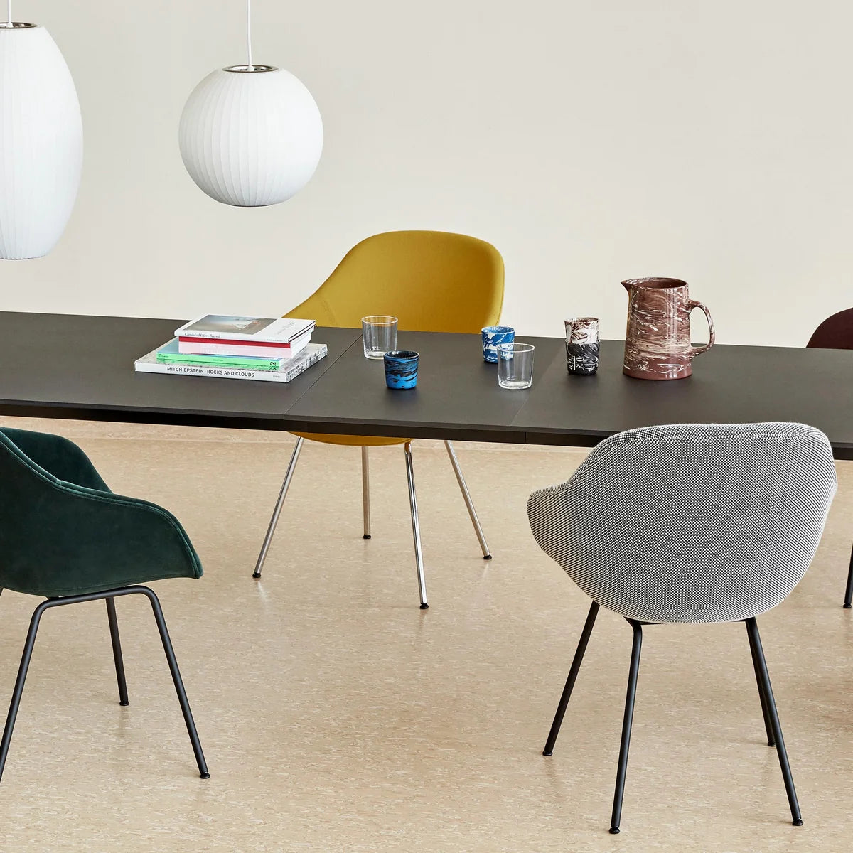 HAY Einlegeplatte Erweiterungsplatte für CPH3 Tischplatte 50x80 cm schwarz Eiche - 5710441377337