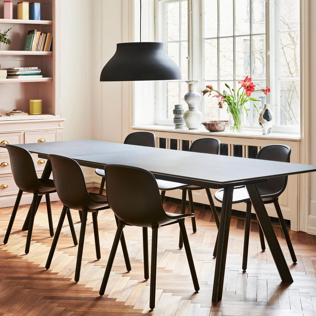 HAY Einlegeplatte Erweiterungsplatte für CPH3 Tischplatte 50x80 cm schwarz Eiche - 5710441377337