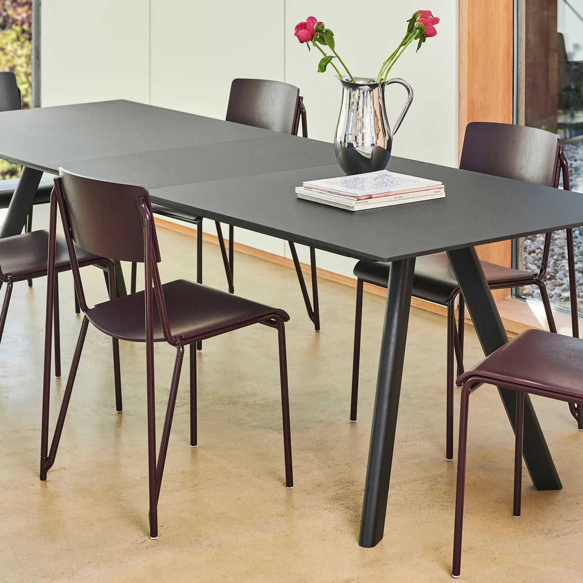 HAY Einlegeplatte Erweiterungsplatte für CPH3 Tischplatte 50x80 cm schwarz Eiche - 5710441377337