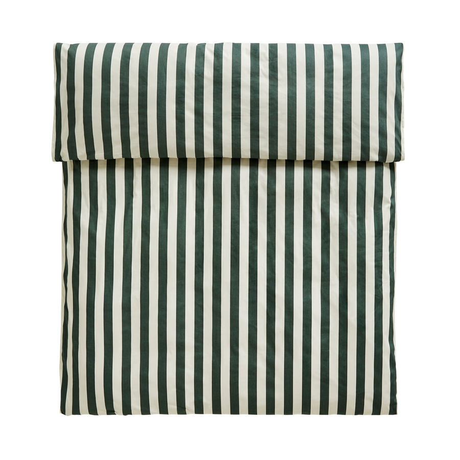 Hay Bettbezug überzug Baumwolle Streifen Dunkelgrün 160 X 210 Cm Siehe Text/Foto B-Ware - 5710441306863