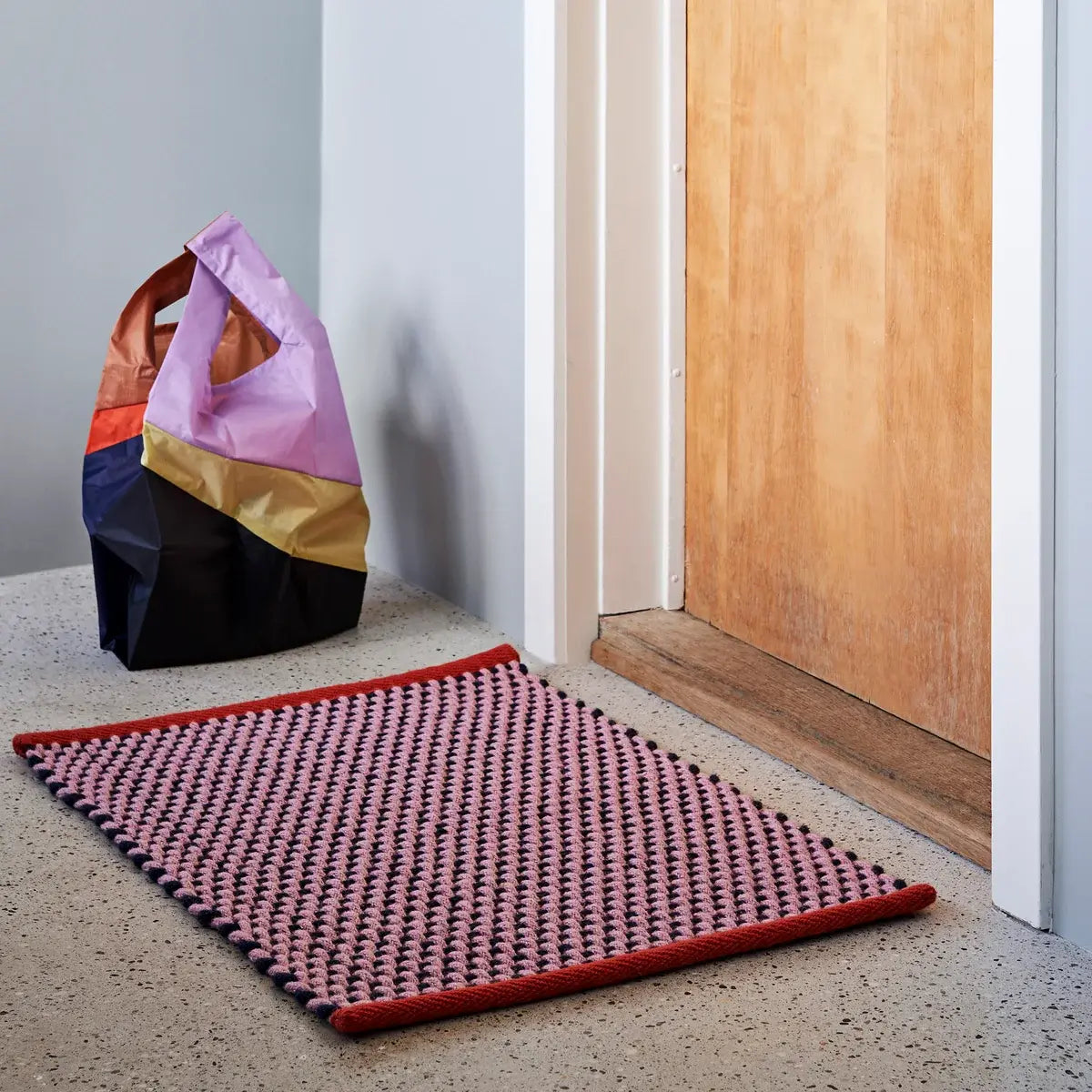 B-Ware Hay Fußmatte Matte Jute Wolle Pink 50 X 70 Cm Bodenmatte Türmatte Robust - 5710441352273