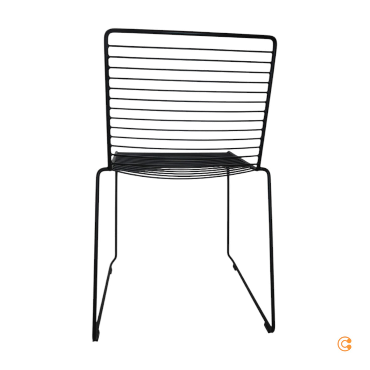 HAY Hee Stuhl schwarz pulverbeschichtet Lehnstuhl Stahl Outdoor SIEHE TEXT/FOTO - 5710441244301