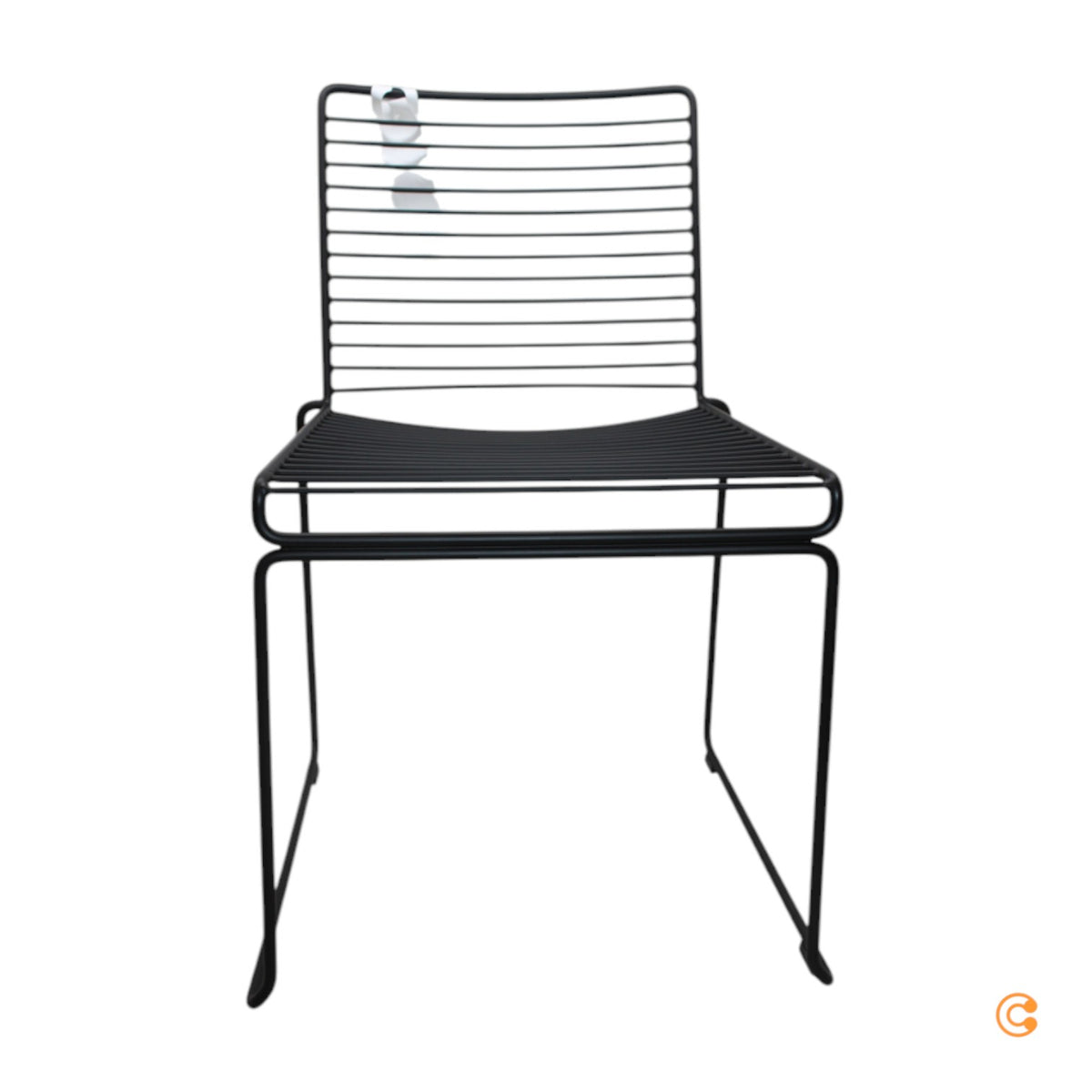 HAY Hee Stuhl schwarz pulverbeschichtet Lehnstuhl Stahl Outdoor SIEHE TEXT/FOTO - 5710441244301