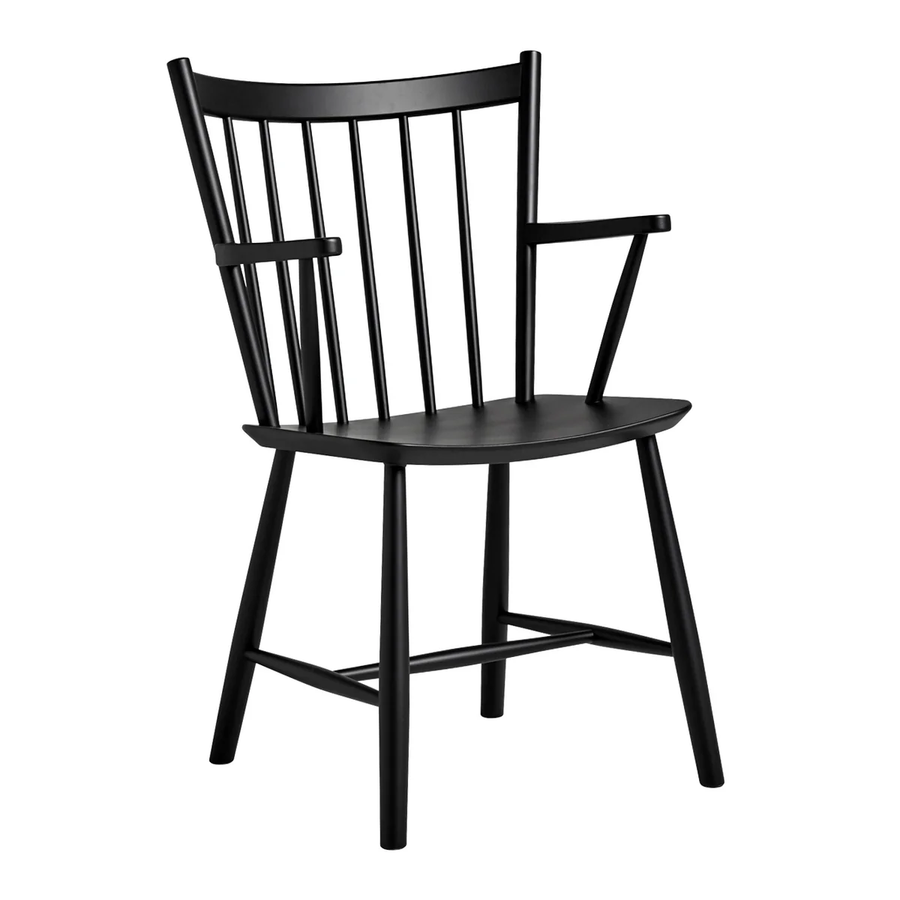 Hay J42 Armlehnstuhl Stuhl Esszimmerstuhl Schwarz Holzstuhl Sitz Schwarz B-Ware - 5710441250524
