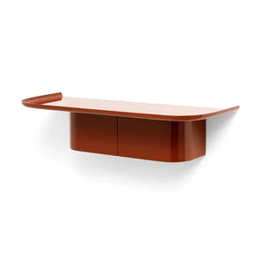B-Ware Hay Korpus Wandregal Hakenregal Garderobe Kleiderhaken M Brick Red Aluminium