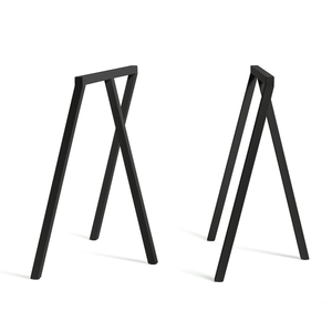 B-Ware Hay Loop Tischböcke Tischbeine Stand Frame Höhe 72 Cm Stahl Set 2 Stück Schwarz